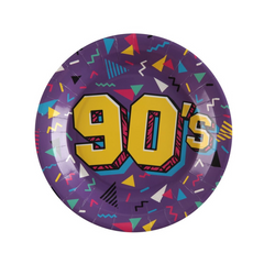 Assiettes à repas - Année 90 - 9" - 10/Pqt