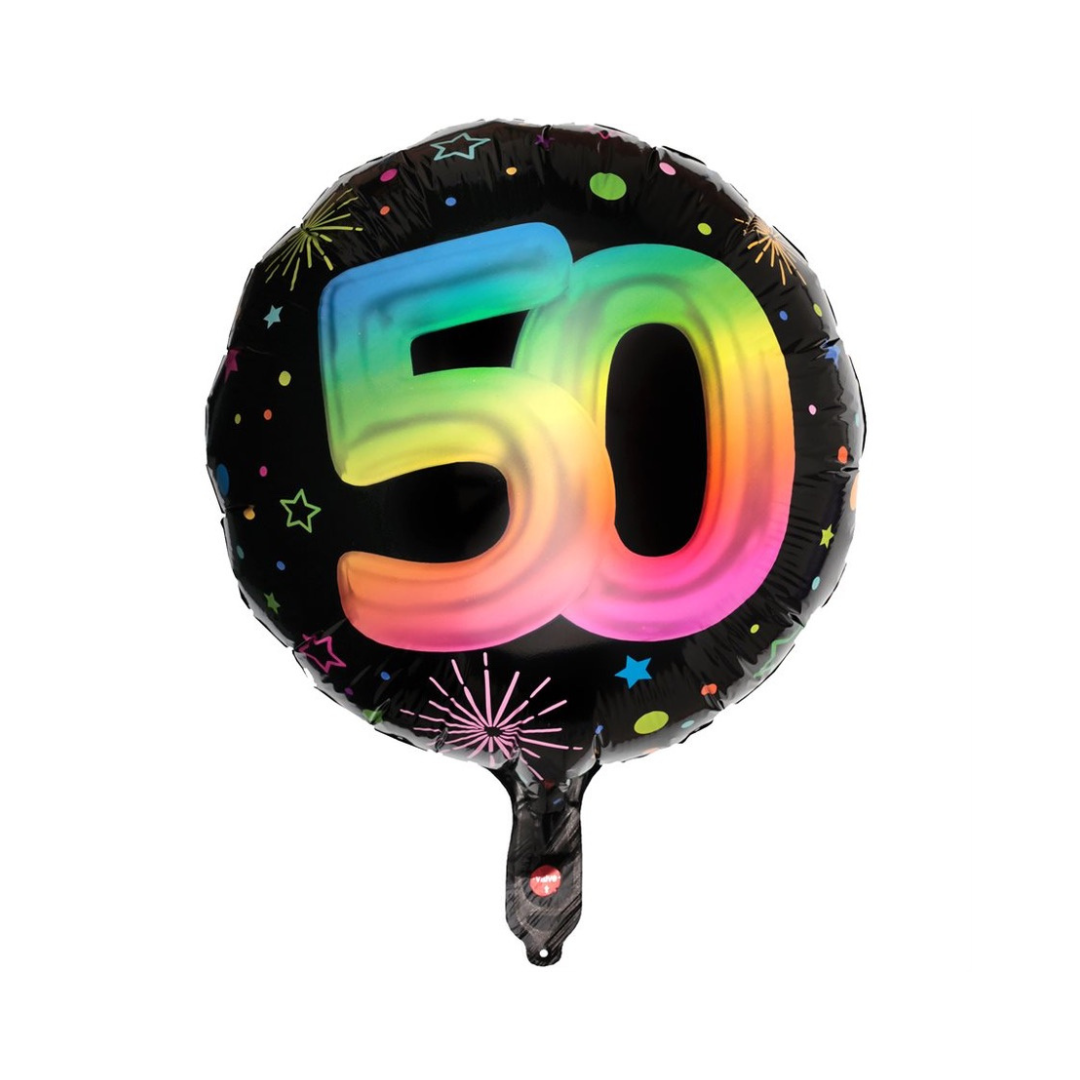 Mylar - Multicolore - 50 ans - 18"