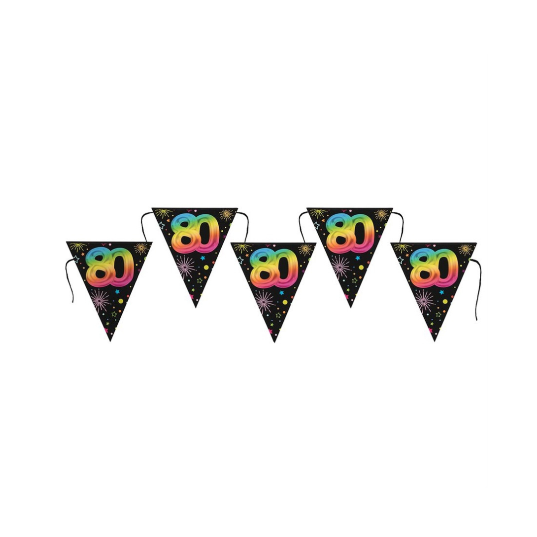 Bannière - Multicolore - 80 ans