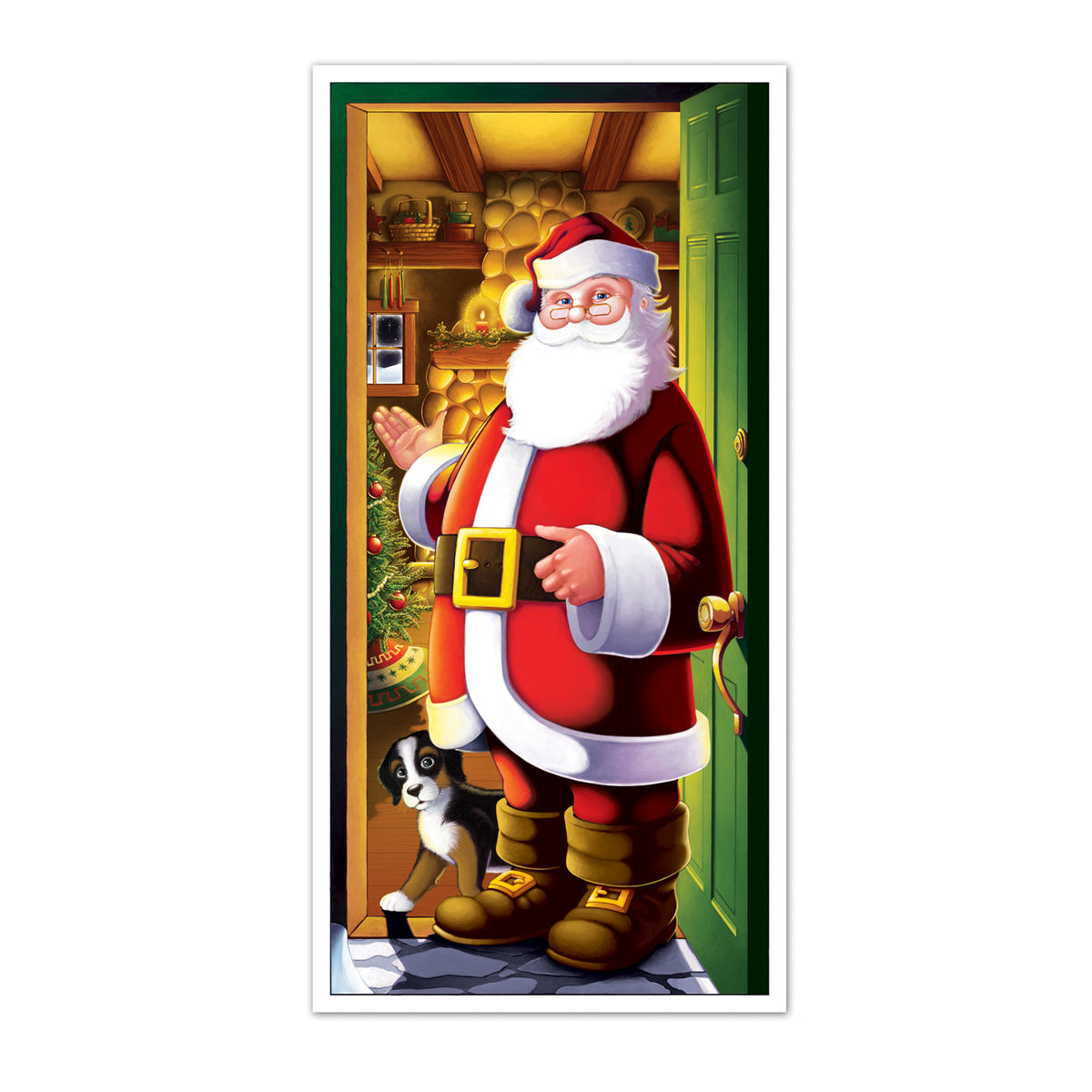 Décoration de porte - Père Noël