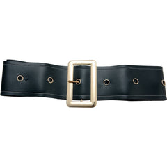Ceinture simili cuir - noir - 150 cm