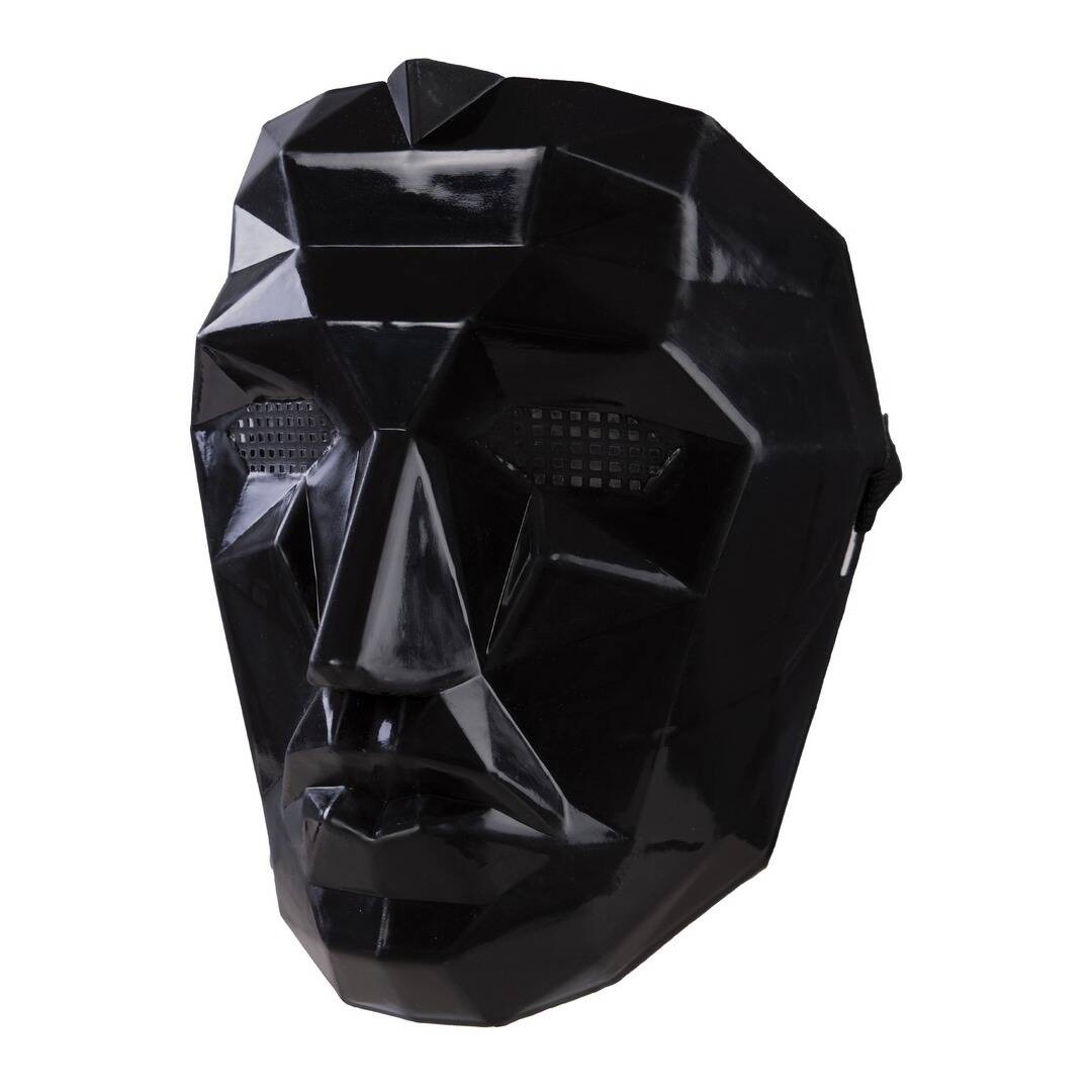 Masque visage origami noir