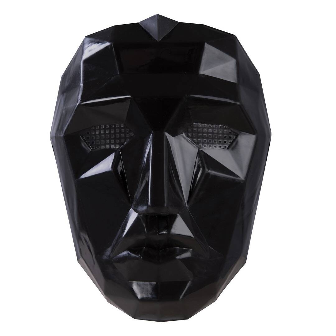Masque visage origami noir