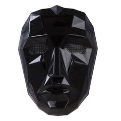 Masque visage origami noir