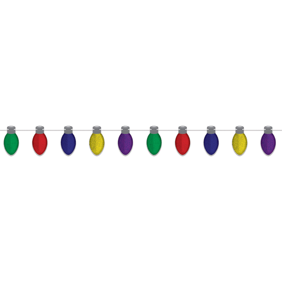 Bannière décorative – Ampoules de Noël