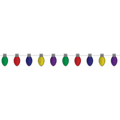 Bannière décorative – Ampoules de Noël