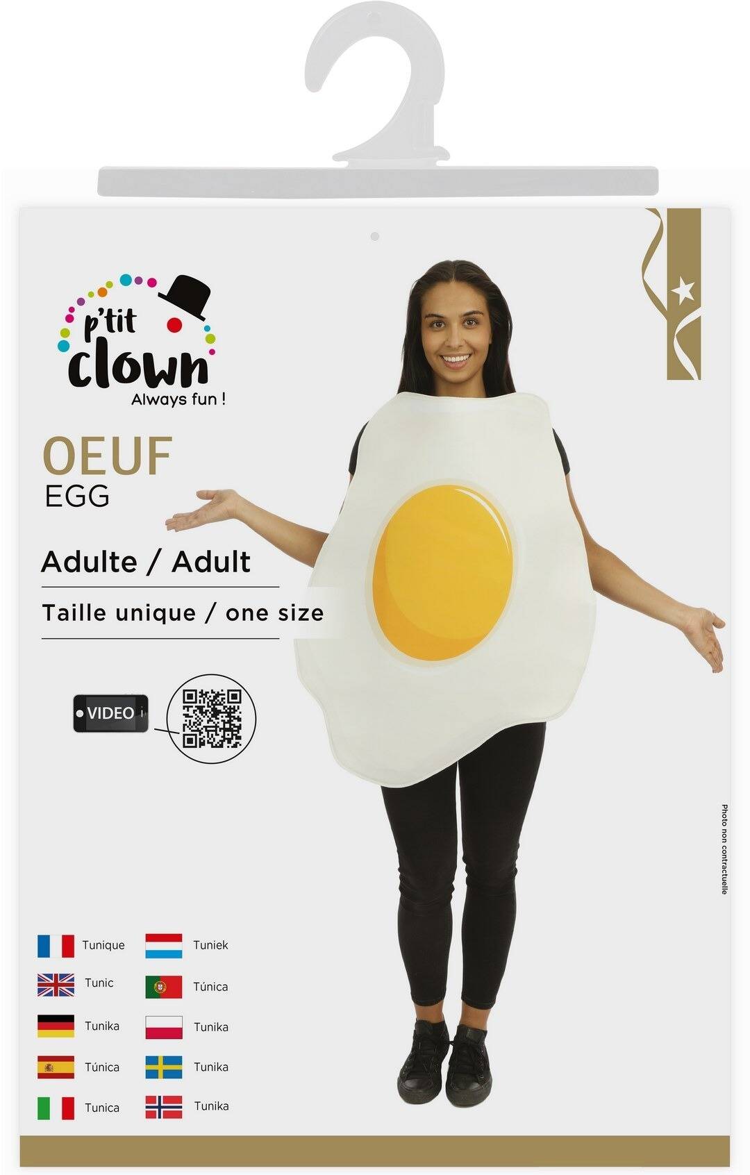 Costume adulte - Oeuf