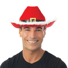 Chapeau de cowboy de Noel - rouge