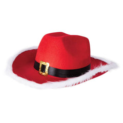 Chapeau de cowboy de Noel - rouge