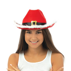 Chapeau de cowboy de Noel - rouge
