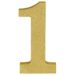 Chiffre 1 - Avec paillettes - 9"
