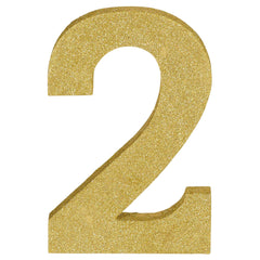 Chiffre 2 - Avec paillettes - 9"