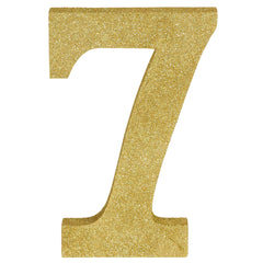 Chiffre 7 - Avec paillettes - 9"