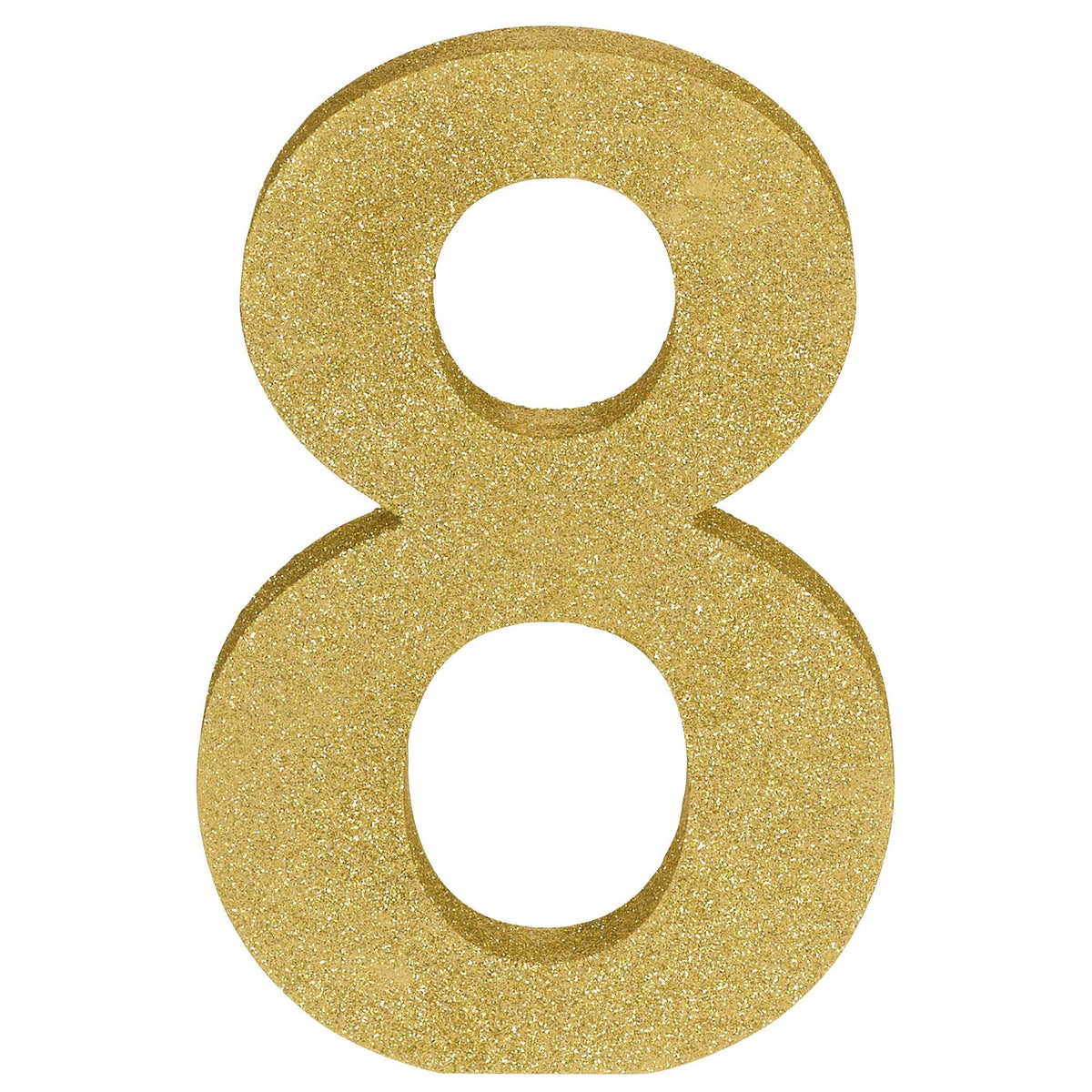 Chiffre 8 - Avec paillettes - 9"