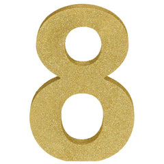 Chiffre 8 - Avec paillettes - 9"