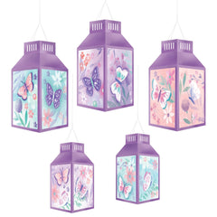 Lanternes décoratives - Papillon - 5/Pqt