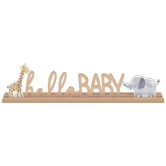 Centre de table - en bois - Bébé Jungle