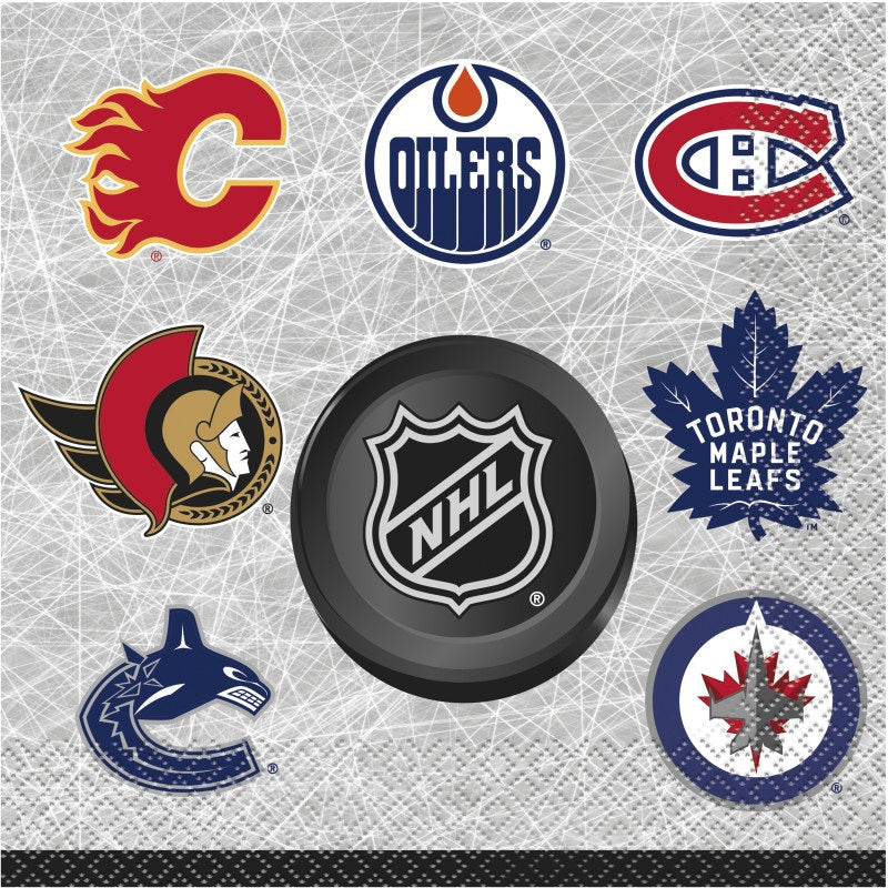 Serviettes de Table - LNH - 16/Pqt