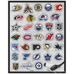 Feuilles d'autocollants - LNH - 4/Pqt