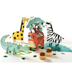 Ensemble - Décorations pour centre de table - Jungle - 5/Pqt