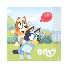 Serviettes de Table - Bluey - 16/Pqt Unique