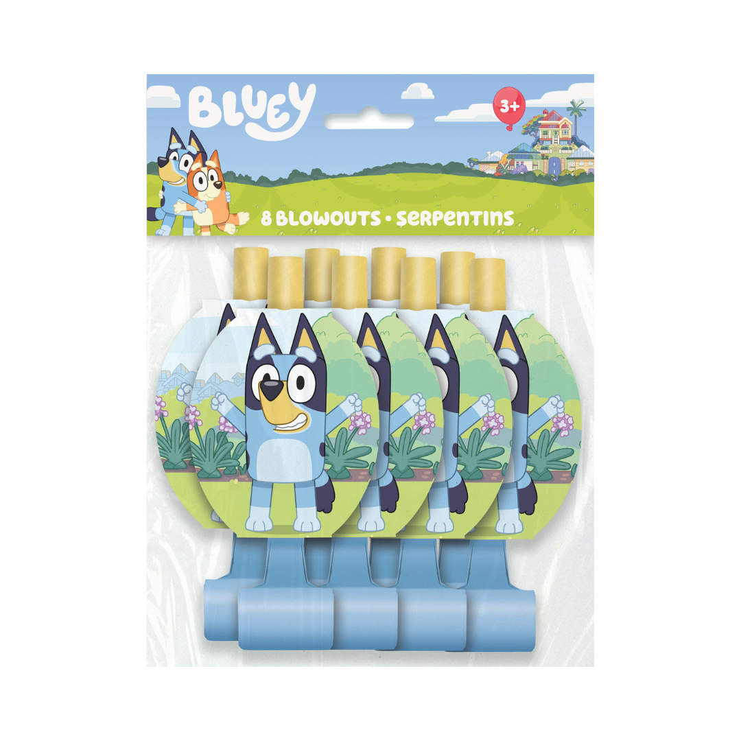 Sifflets - Bluey - 8/Pqt Unique