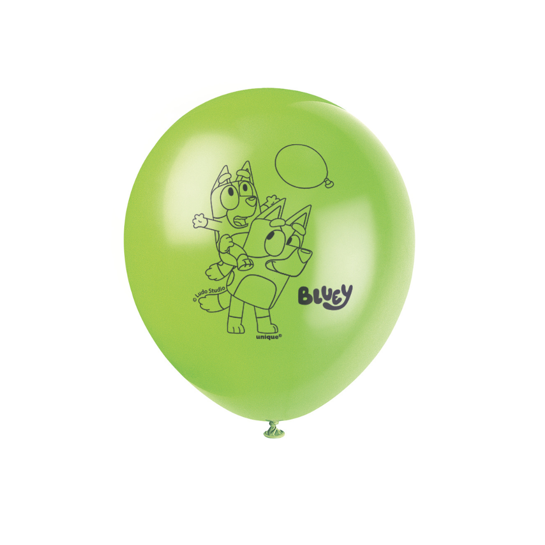 Ballons en Latex 12 po - Bluey - 8/Pqt Unique
