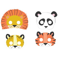 Masques en papier - Jungle - 8/Pqt