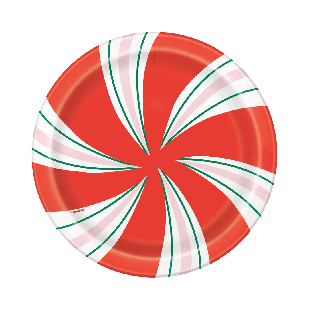 Assiettes à dessert – Noël Pain d’Épice – 7 po – 8/Pqt Unique