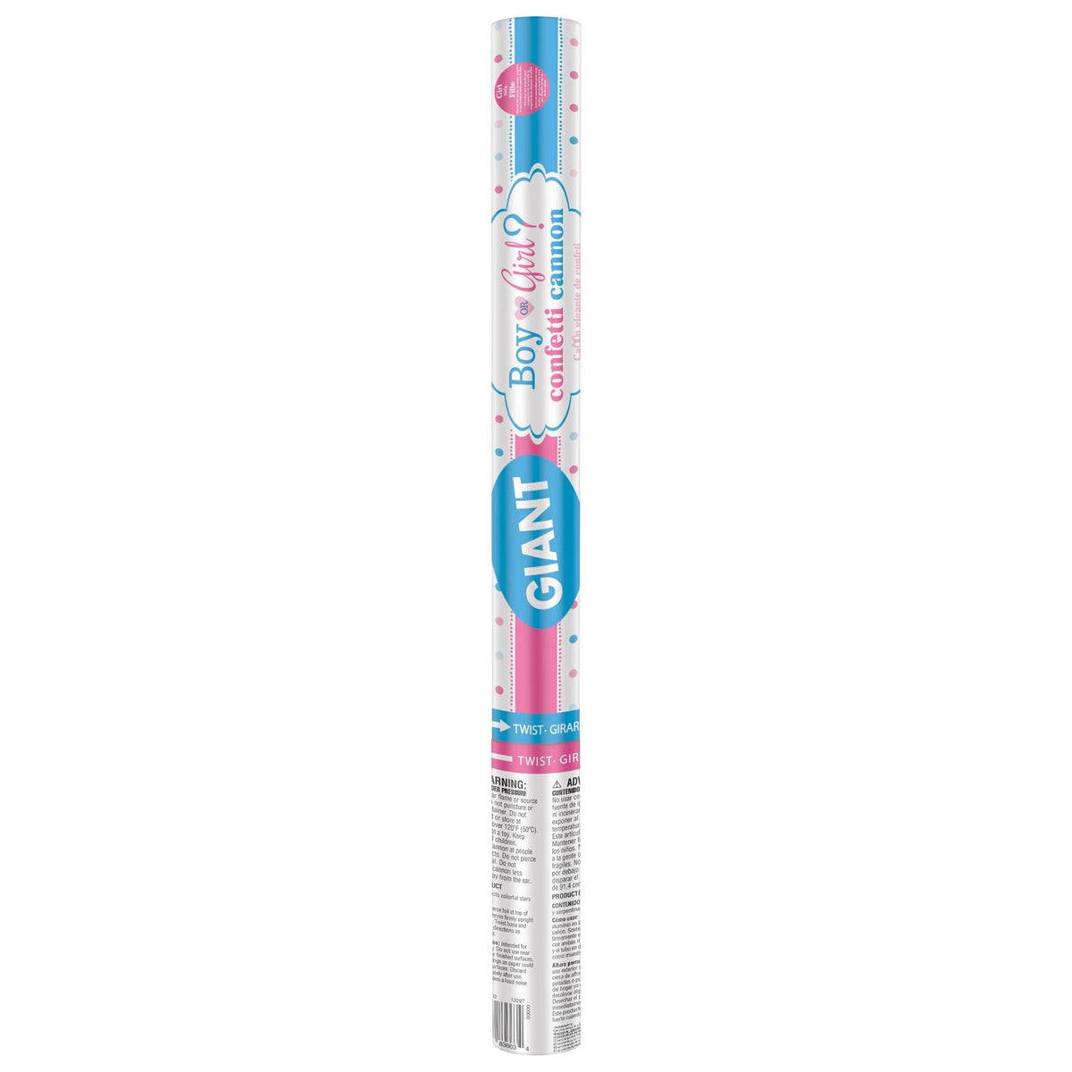 Canon géant à confettis - Révélation de sexe - Fille