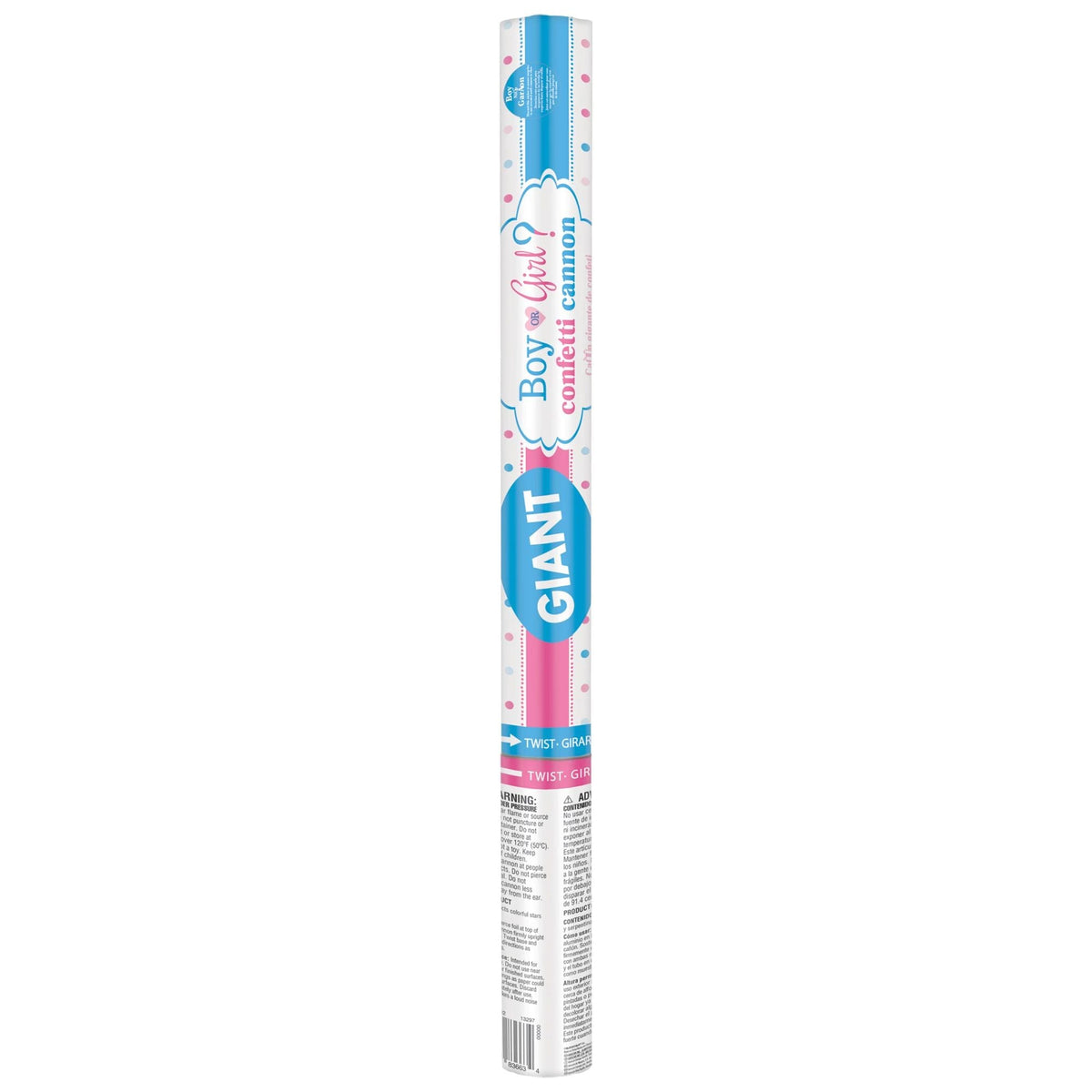 Canon géant à confettis - Révélation de sexe - Garçon