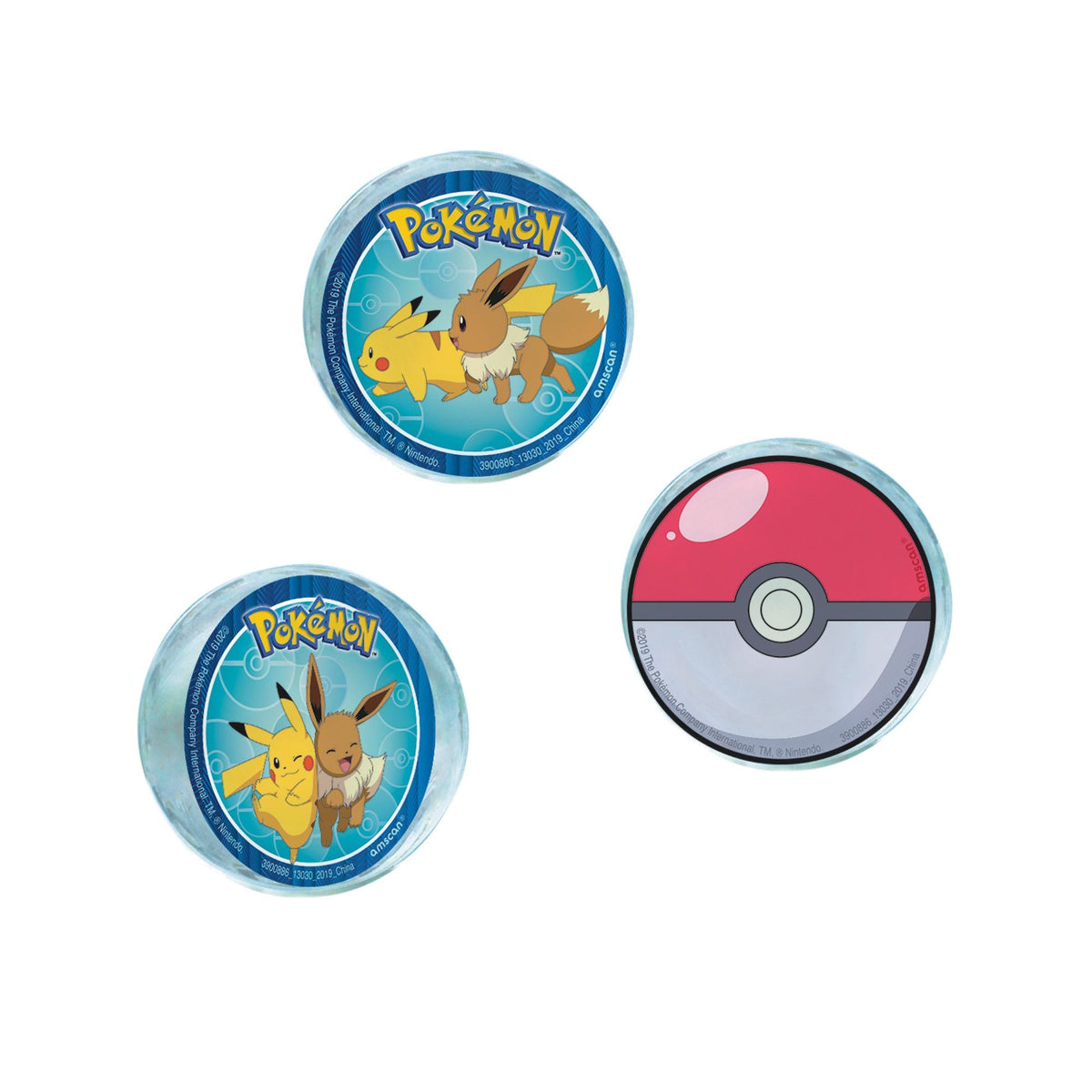 Balles rebondissantes - Pokémon - 4/Pqt