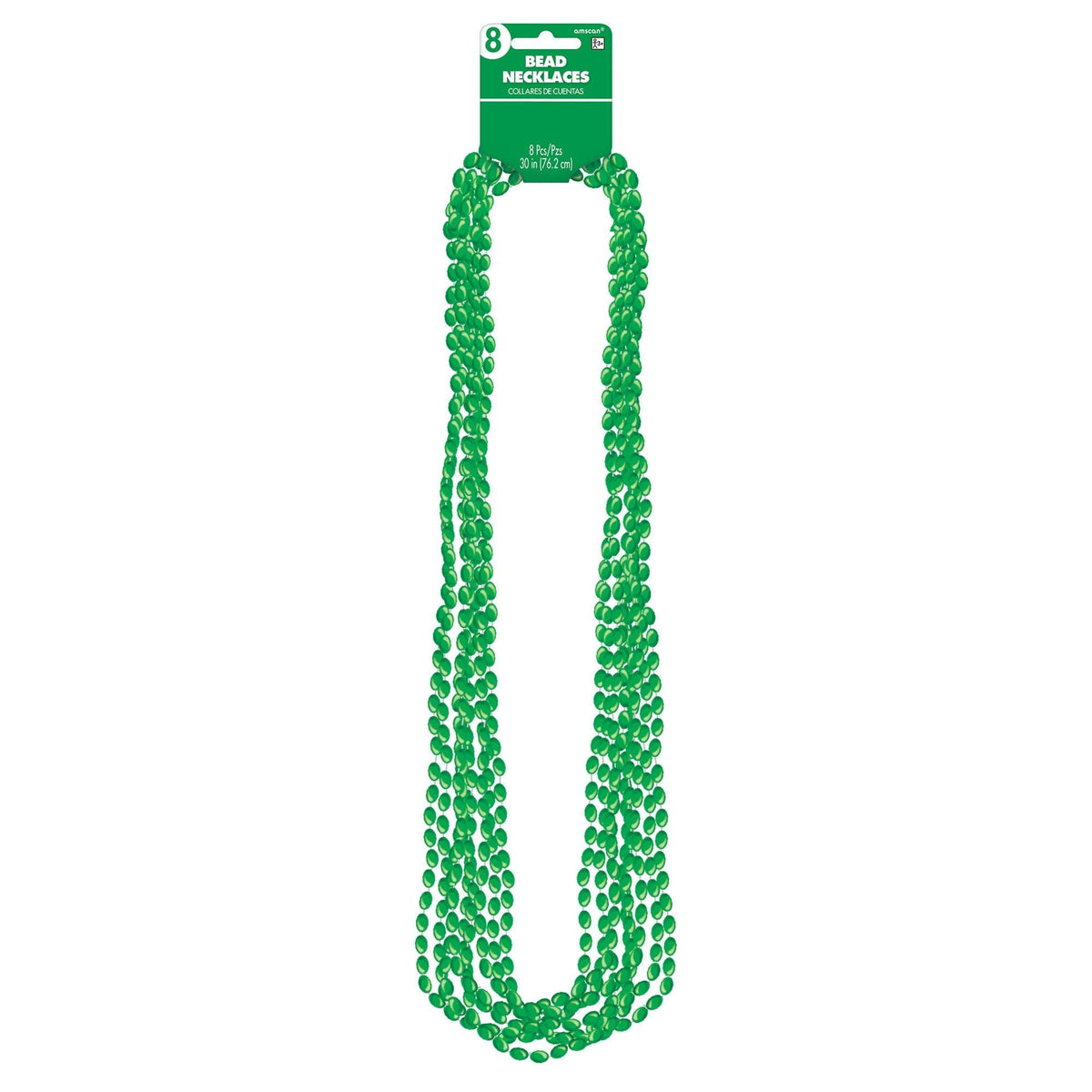 Colliers de perles métalliques - vert