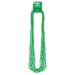 Colliers de perles métalliques - vert