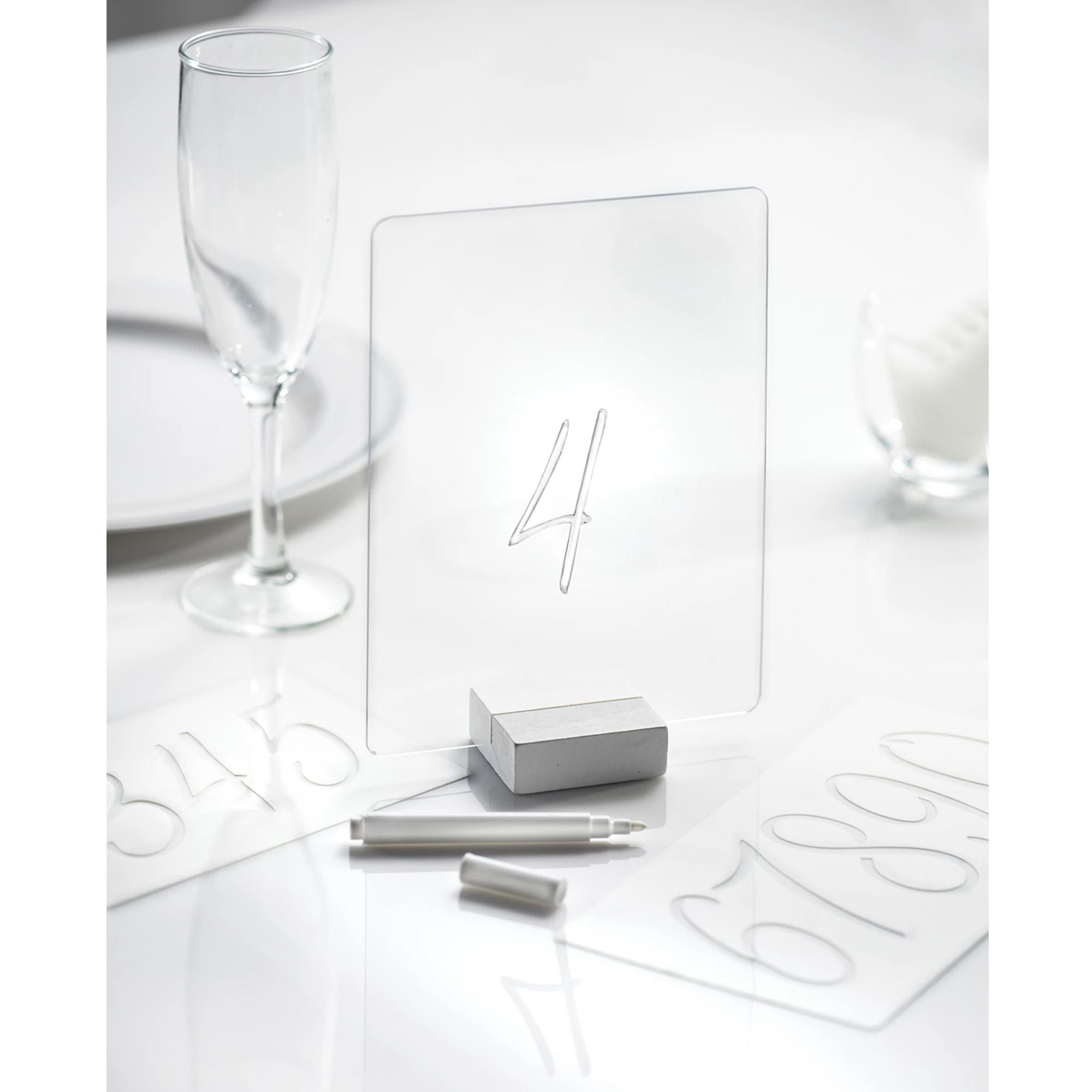 Table Sign w/ Stencils