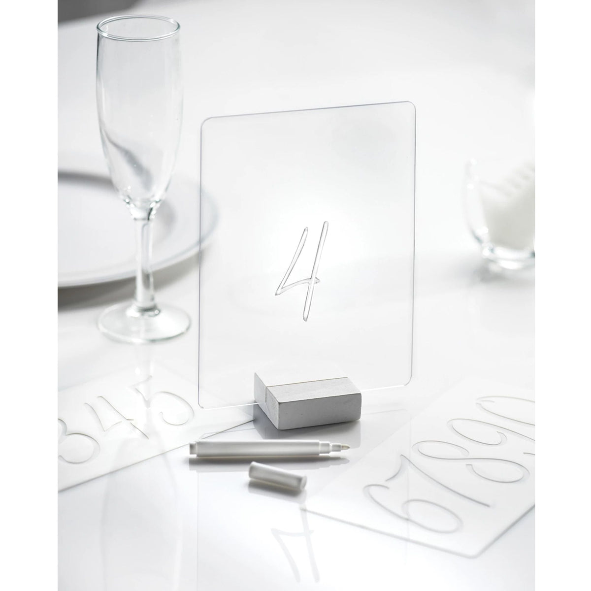 Table Sign w/ Stencils