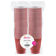 Verres en plastique - Rouge - 40/Pqt