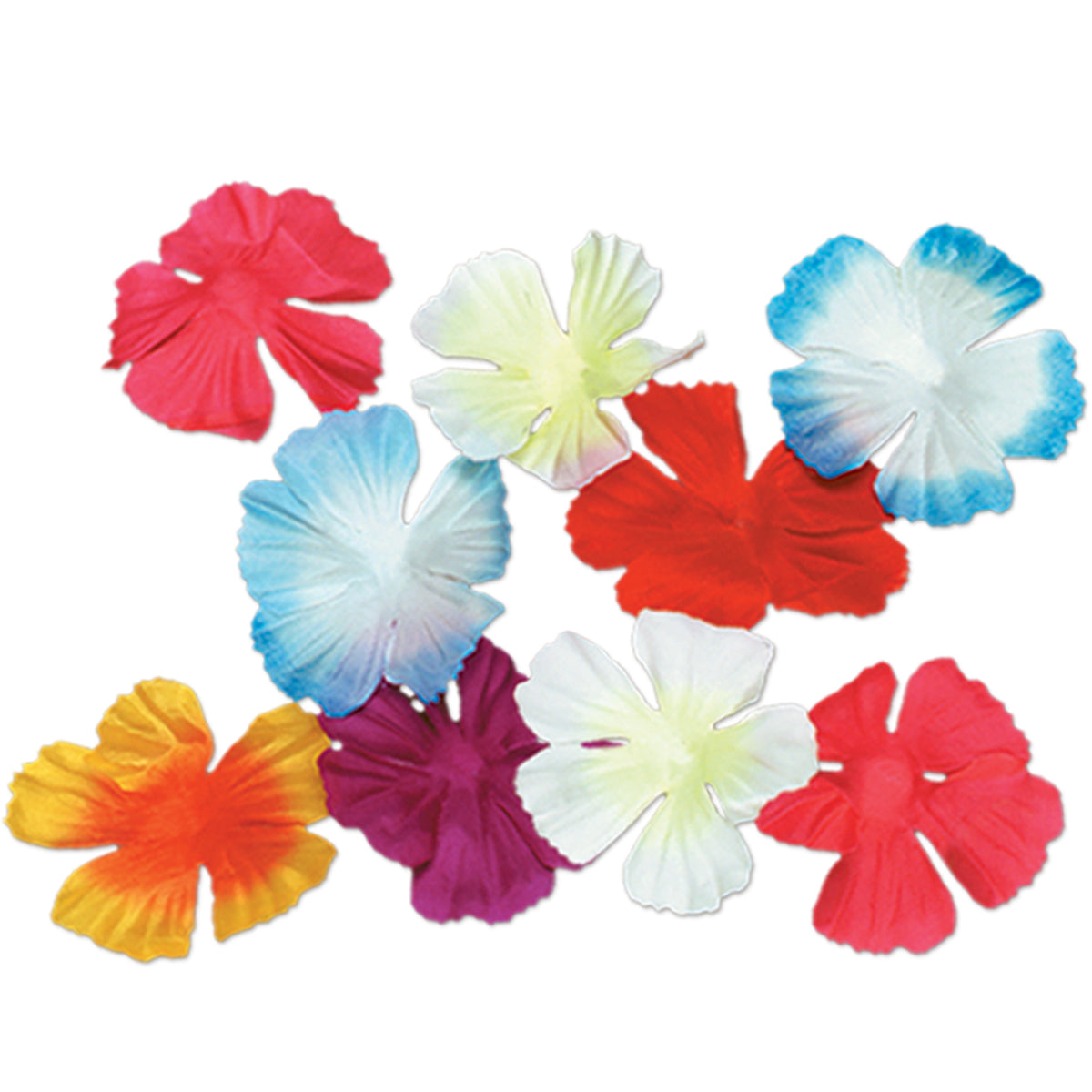 Pétales en polyester multicolores – 40/Pqt