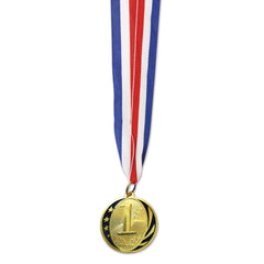 Médaille avec ruban - Or - 1re Place  - 2"