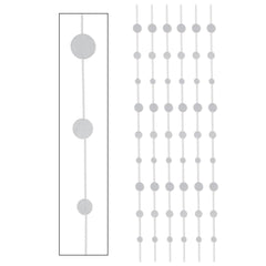 Guirlande à Points - Pailletés Argent - 6/Pqt