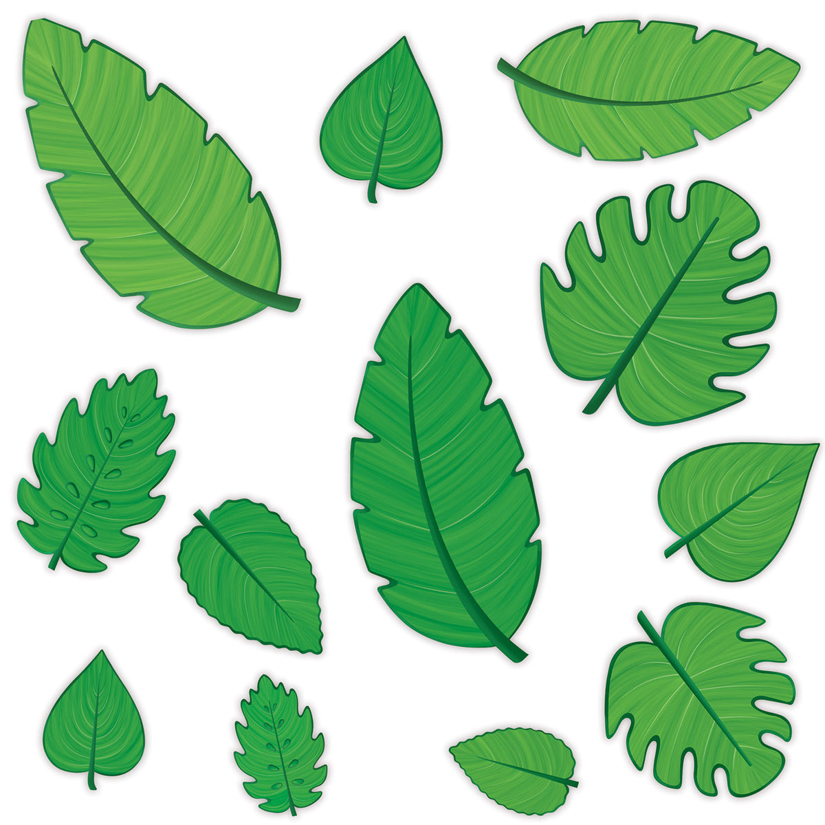 Découpes de feuilles tropicales - 12/Pqt