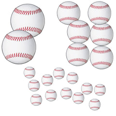 Découpes Baseball Tailles Assorties – 12/Pqt