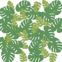 Confettis scintillants de luxe – Feuilles de palmier tropicales