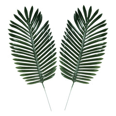 Feuilles de palmier et de fougère en polyester - 24" x 10" – 2/Pqt