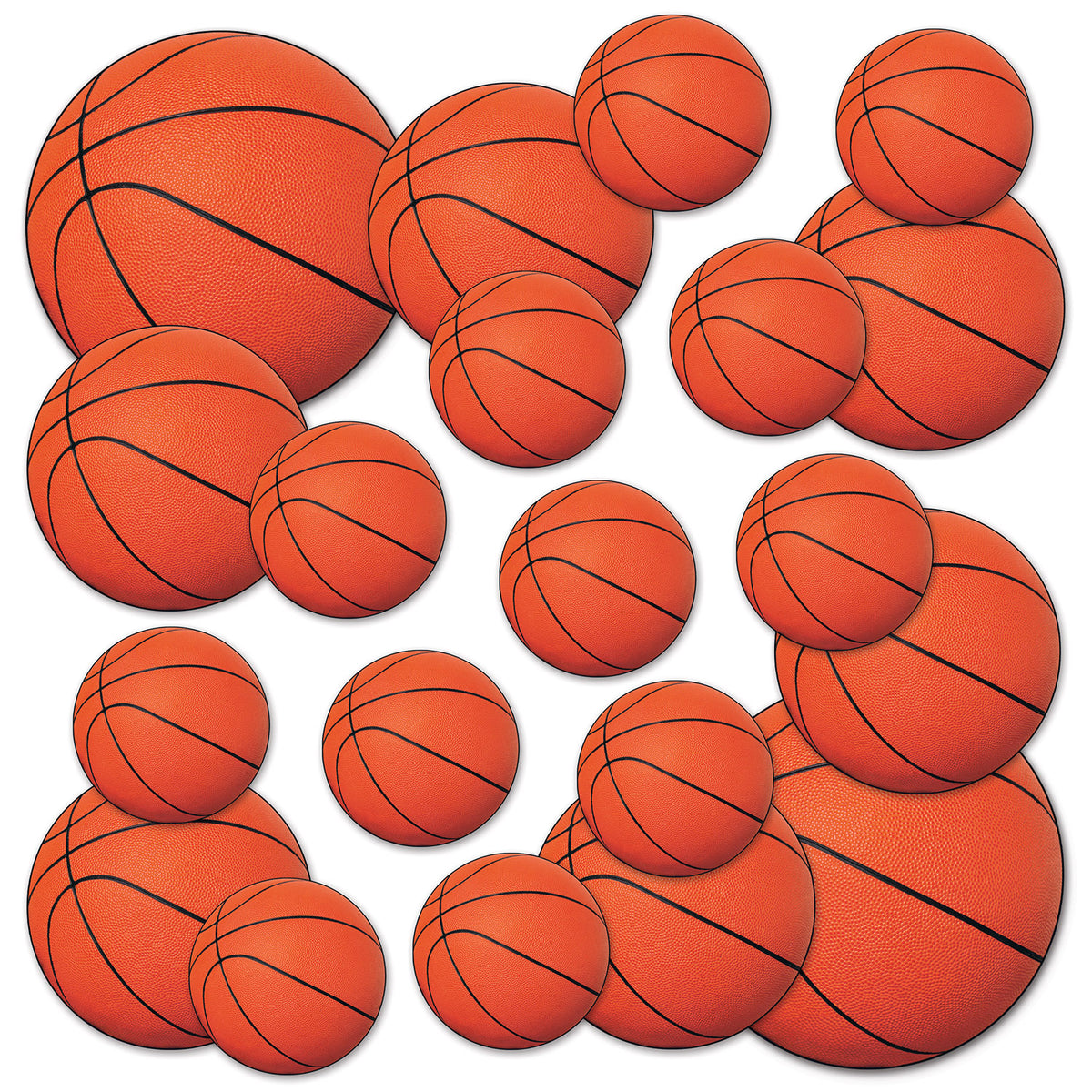 Découpes Basketball - Tailles Assorties – 20/Pqt