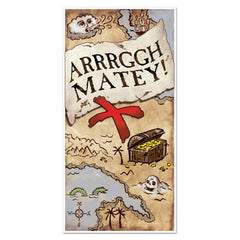 Décoration de porte - Carte au trésor - 30" x 5'