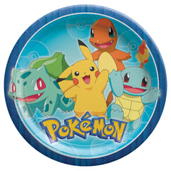 Assiettes à Repas - Pokémon - 9" - 8/Pqt
