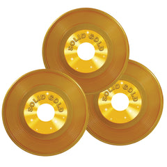 Disques En Plastique Doré - 3/Pqt