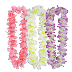 Collier hawaïen - Pétales de soie - 36"