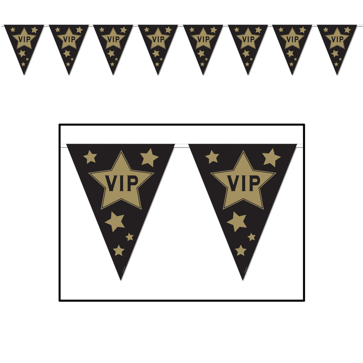 Bannière Fanion Vip - 10"X12'